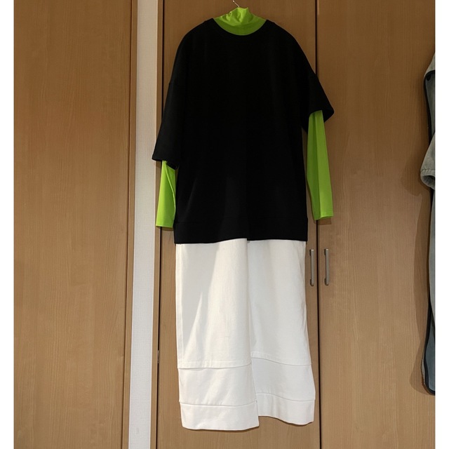 流行 エンフォルド ENFOLD バックウォーム レイヤードDRESS en-dining