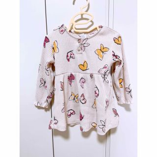 ザラキッズ(ZARA KIDS)のZARA BABY 86cm 花柄ワンピース　チュニック(ワンピース)