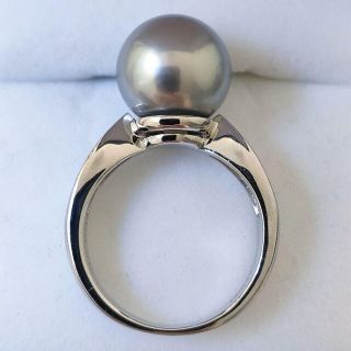 ダイヤモンド×ブラックパール リング Pt900 10.5mm 8.0g tic-guinee.net
