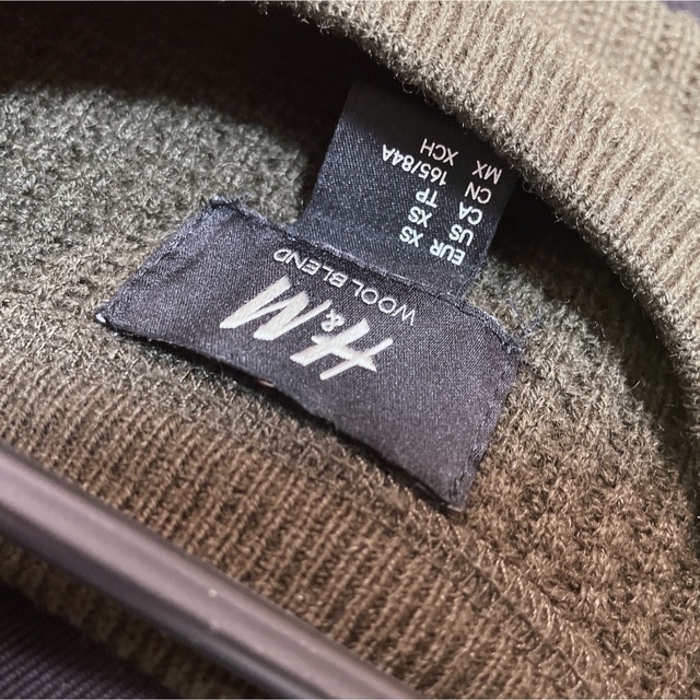 H&M(エイチアンドエム)のエイチアンドエム　H&M メンズXS ウール混　ニット セーター　長袖 メンズのトップス(ニット/セーター)の商品写真