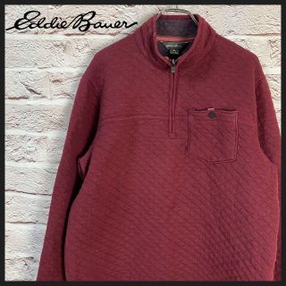 エディーバウアー(Eddie Bauer)のトレーナー　ハーフジップ　スウェット メンズ　レディース　[ M ](スウェット)