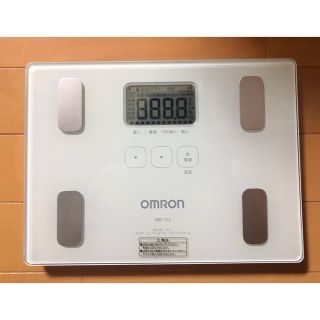 オムロン(OMRON)のオムロン 体重計 体組成計 カラダスキャン ホワイト HBF-212(体重計/体脂肪計)