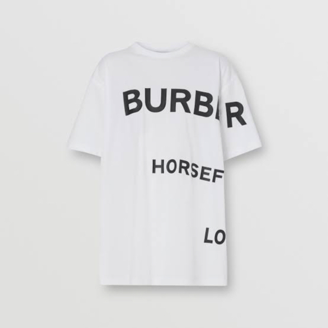 BURBERRY(バーバリー)の残１【新品】バーバリー ホースフェリー オーバーサイズ ロゴ 半袖 Tシャツ 白 メンズのトップス(Tシャツ/カットソー(半袖/袖なし))の商品写真