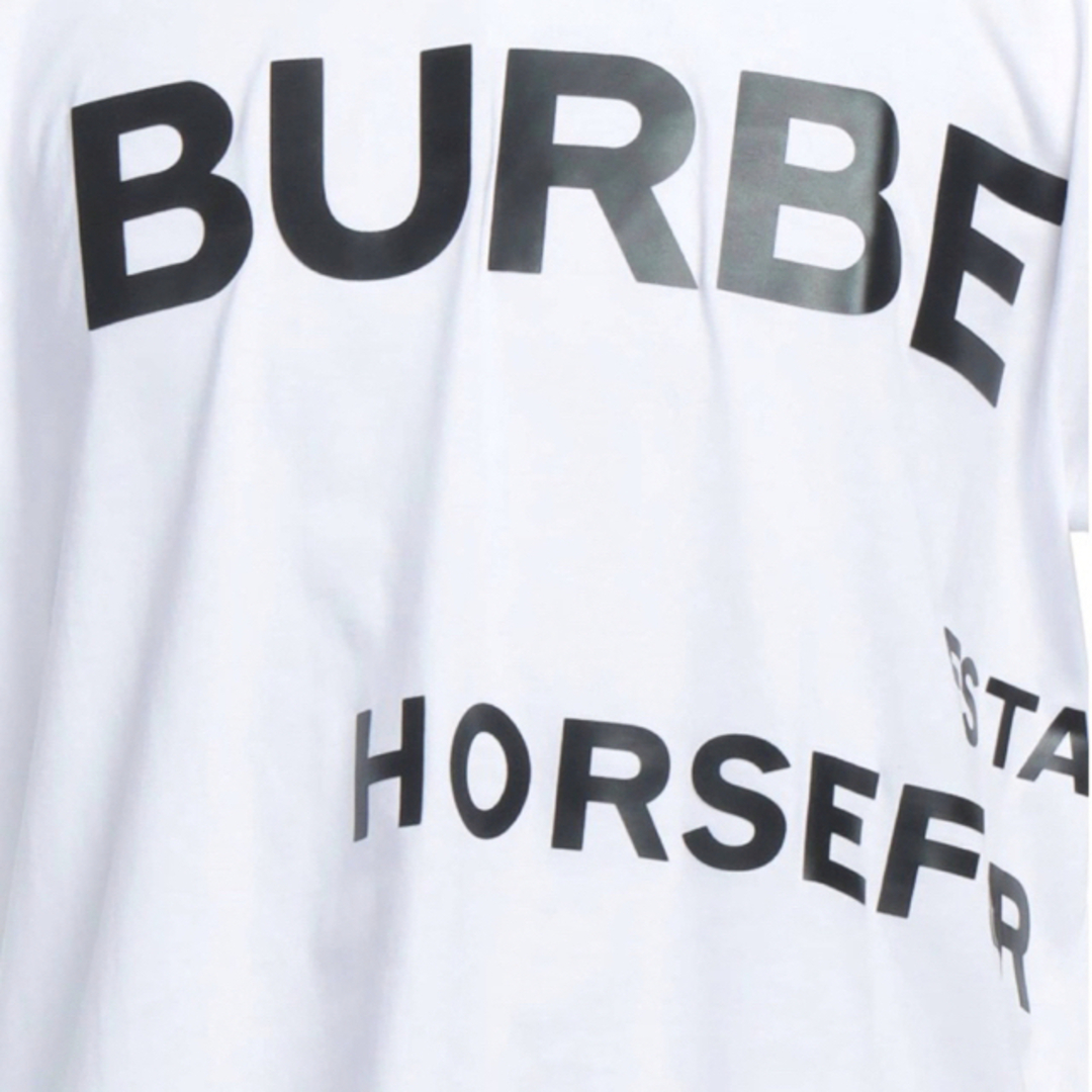 BURBERRY(バーバリー)の残１【新品】バーバリー ホースフェリー オーバーサイズ ロゴ 半袖 Tシャツ 白 メンズのトップス(Tシャツ/カットソー(半袖/袖なし))の商品写真