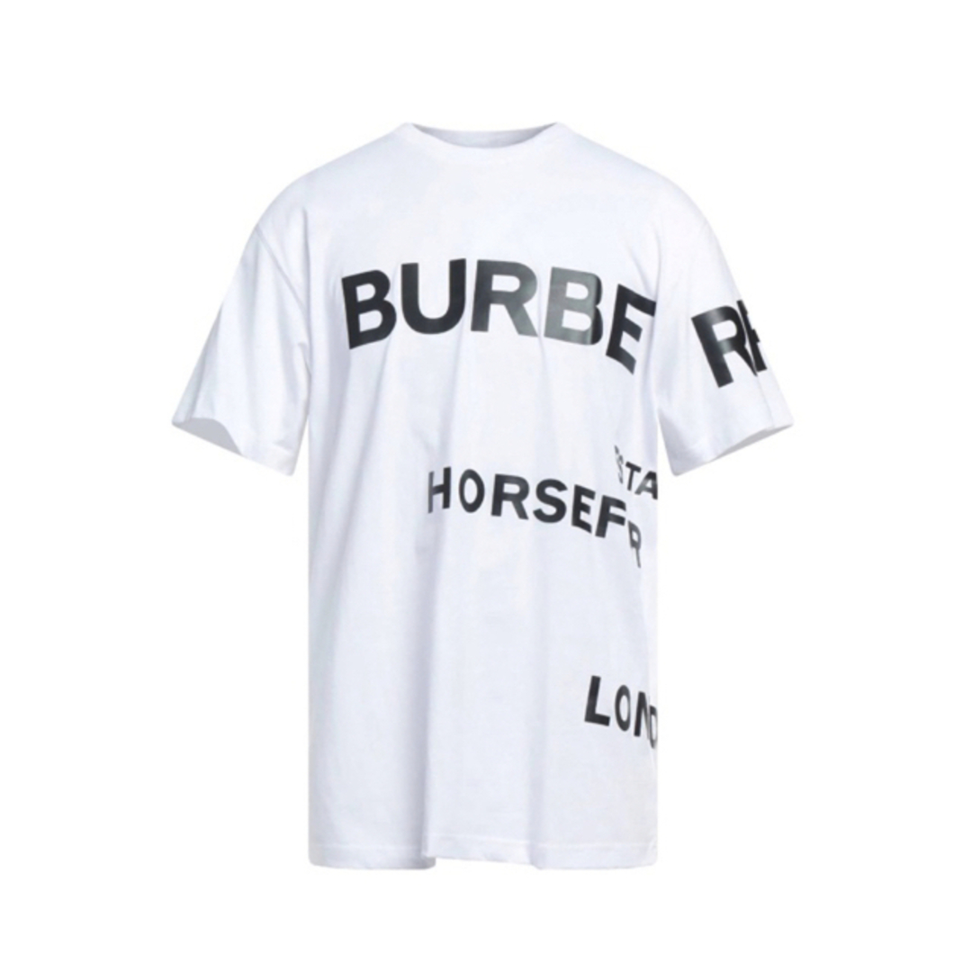 BURBERRY(バーバリー)の残１【新品】バーバリー ホースフェリー オーバーサイズ ロゴ 半袖 Tシャツ 白 メンズのトップス(Tシャツ/カットソー(半袖/袖なし))の商品写真