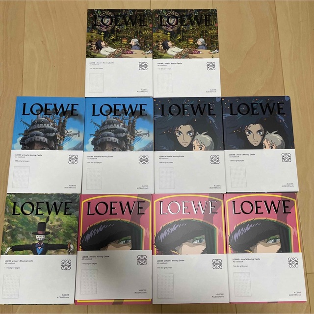 LOEWE  ロエベ×ハウルの動く城　ノベルティ　A5ノート セット