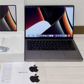 アップル(Apple)のM1Pro MacBookPro 14 スペースグレイ　MKGP3J/A(ノートPC)