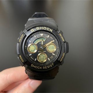 ジーショック(G-SHOCK)のCASIO G-SHOCK SHOCK RESIST ショックレジスト 黒金(腕時計(デジタル))