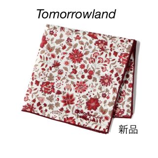 トゥモローランド(TOMORROWLAND)の新品未使用品♫【Tomorrowland 小花　プリント　ハンカチ】(ハンカチ)