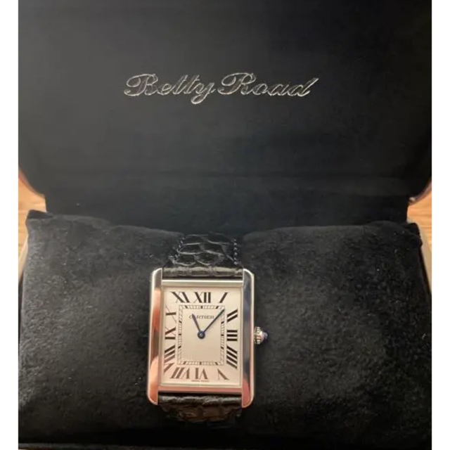 Cartier(カルティエ)の早い者勝ち☆カルティエ  タンクソロLM 廃盤のレア品！正規品Bettys保証書 メンズの時計(腕時計(アナログ))の商品写真