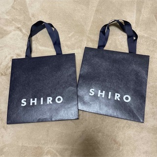 シロ(shiro)のshiro ショッパー　2枚セット(ショップ袋)