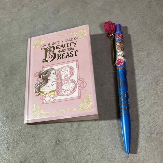 美女と野獣  メモ帳＆黒ペン