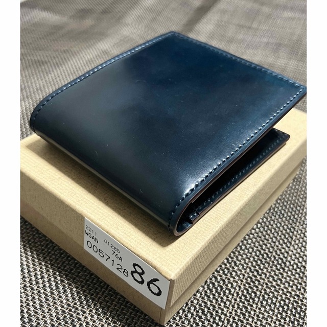 超話題新作 GANZO 小銭入れ付き二つ折り財 2 CORDOVAN 【新品未使用