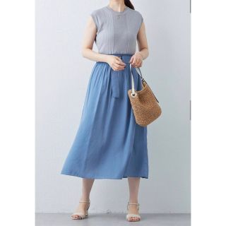 ナチュラルクチュール(natural couture)の新品 natural couture☆リブニットドッキングワンピース(ロングワンピース/マキシワンピース)