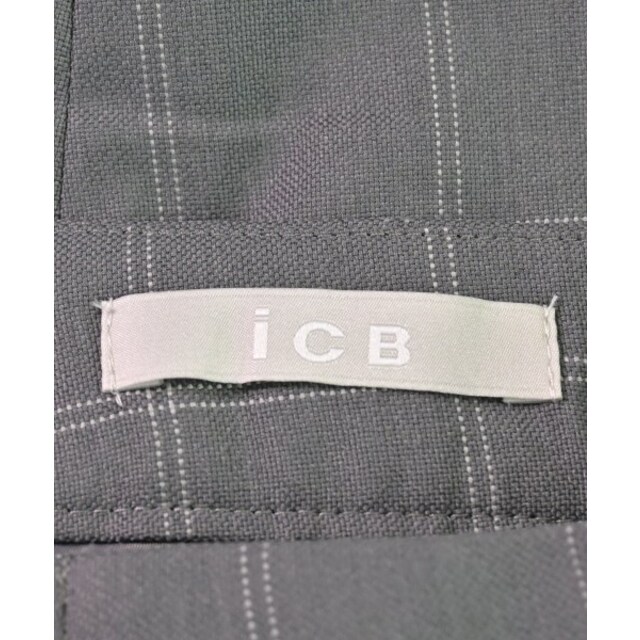 ICB(アイシービー)のI C B アイシービー スラックス 4(XL位) グレーx白(チェック) 【古着】【中古】 レディースのパンツ(その他)の商品写真