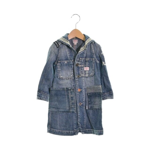 DENIM DUNGAREE(デニムダンガリー)のDENIM DUNGAREE コート（その他） 100 インディゴ(デニム) 【古着】【中古】 キッズ/ベビー/マタニティのキッズ服女の子用(90cm~)(コート)の商品写真