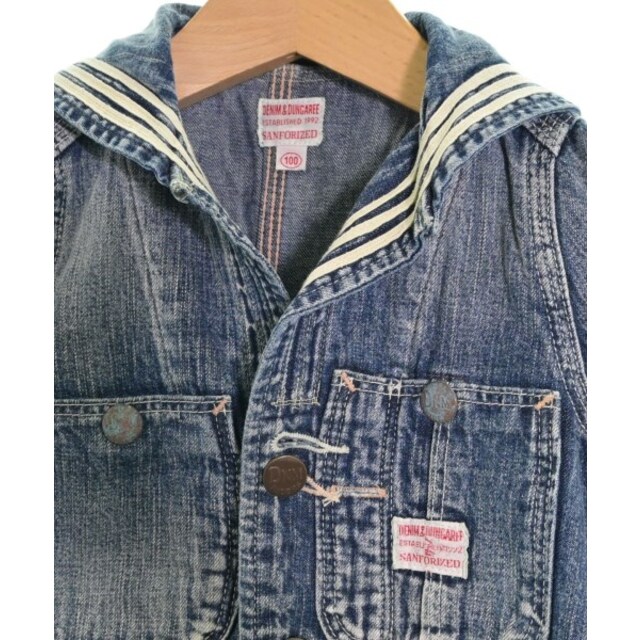 DENIM DUNGAREE(デニムダンガリー)のDENIM DUNGAREE コート（その他） 100 インディゴ(デニム) 【古着】【中古】 キッズ/ベビー/マタニティのキッズ服女の子用(90cm~)(コート)の商品写真