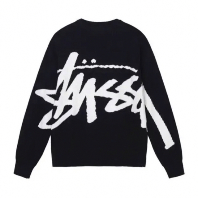 [金曜まで限定価格] STUSSY SWEATER Stussy  黒　L