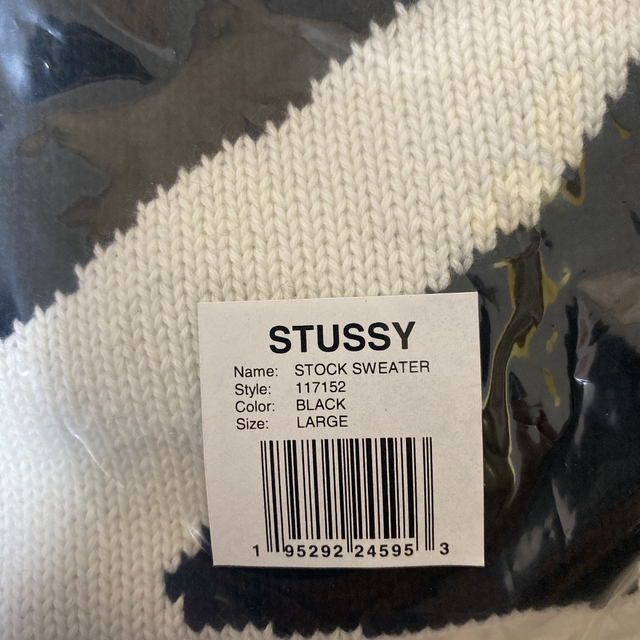 Lサイズ STUSSY STOCK SWEATER Black セーター ニット