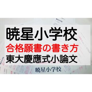 暁星小学校 過去問 願書 書き方 面接 慶應義塾横浜初等部 慶應義塾幼稚舎(語学/参考書)