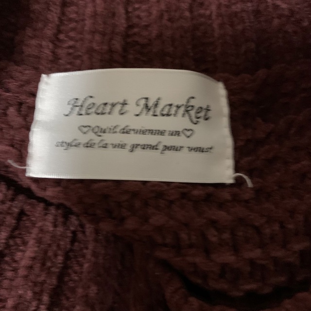 Heart Market(ハートマーケット)の【美品】ワインレッド色ニットベスト レディースのトップス(ニット/セーター)の商品写真