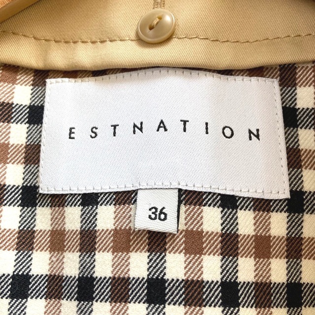 ESTNATION(エストネーション)の美品✨ エストネーション　トレンチコート　ライナー付　2way ベージュ レディースのジャケット/アウター(トレンチコート)の商品写真
