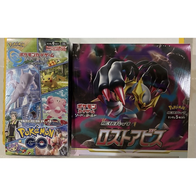 最終値下げポケモンカード　ロストアビス&ポケモンGOシュリンク付き2BOXセット