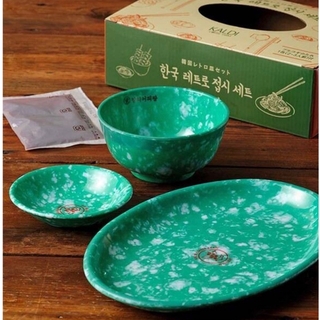 カルディ(KALDI)のカルディ　韓国レトロ皿セット　1セット(食器)