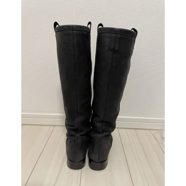 CORSO ROMA 9 - コルソローマ ヌバックブーツ 37 フラット ローヒール