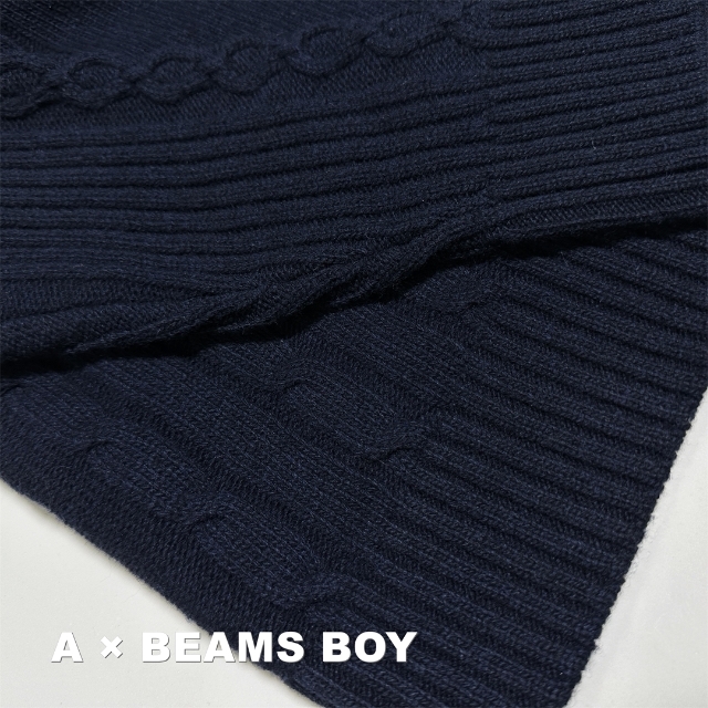 BEAMS BOY(ビームスボーイ)の【BEAMS BOY×A】エイス別注コラボ ケーブルニット タグ付未使用 レディースのトップス(ニット/セーター)の商品写真