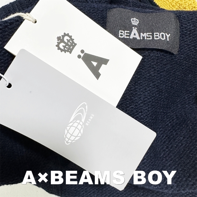 BEAMS BOY(ビームスボーイ)の【BEAMS BOY×A】エイス別注コラボ ケーブルニット タグ付未使用 レディースのトップス(ニット/セーター)の商品写真