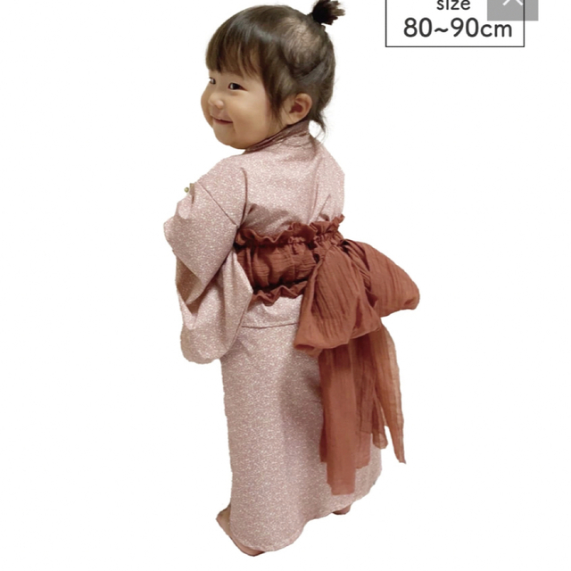 3COINS(スリーコインズ)のスリーコインズ　ひなまつり　着物 キッズ/ベビー/マタニティのキッズ服女の子用(90cm~)(和服/着物)の商品写真