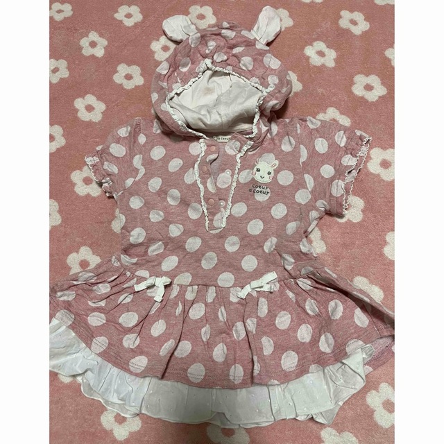 coeur a coeur(クーラクール)のクーラクール チュニック 95 キッズ/ベビー/マタニティのキッズ服女の子用(90cm~)(Tシャツ/カットソー)の商品写真