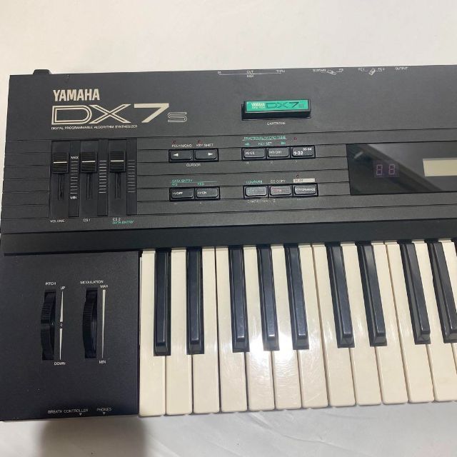 YAMAHA DX7 S シンセサイザー カートリッジ付属 簡易動作確認-