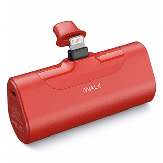 【iWALK】軽量モバイルバッテリー　RED(バッテリー/充電器)