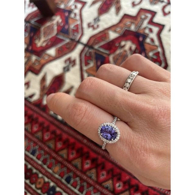半額SALE☆ タンザナイト k18 ダイヤモンド リング 1.97ct リング(指輪