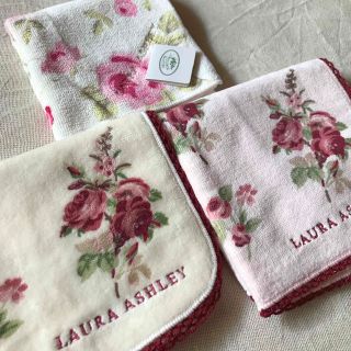 ローラアシュレイ(LAURA ASHLEY)の【ままごりら様 専用】LAURA ASHLEY タオルハンカチ 3枚セット(ハンカチ)