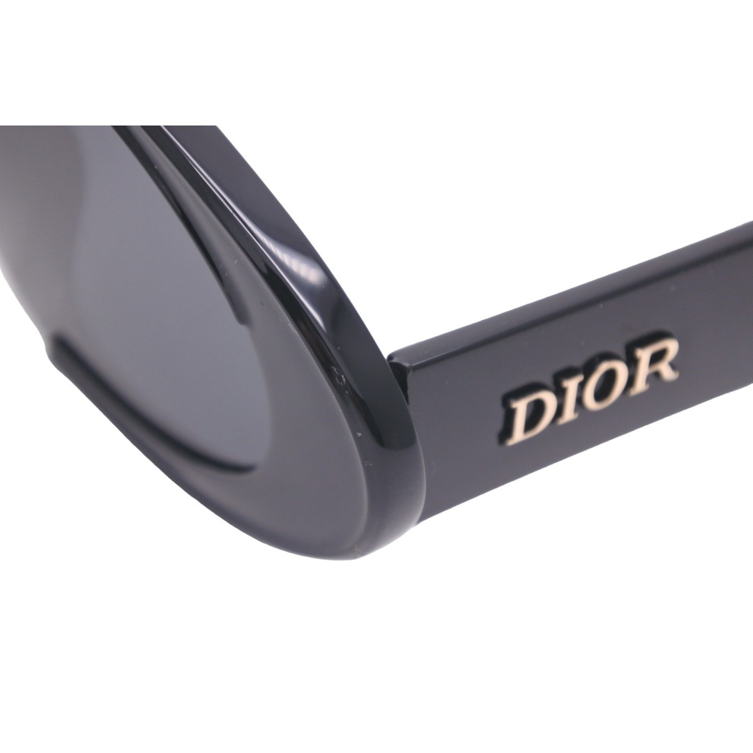 Dior ディオール オーバル シールド サングラス CD ロゴ ブラック DISDIOROBLIQUE PJP A9 美品  46673