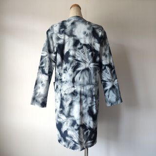 美品 YOKANG ヨーカン 総柄コート デニムコート