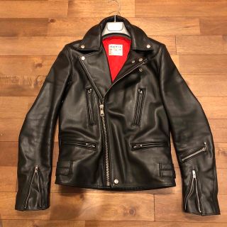 【美品】AVIAKIT/ルイスレザーライトニング/34/レザー/BLK