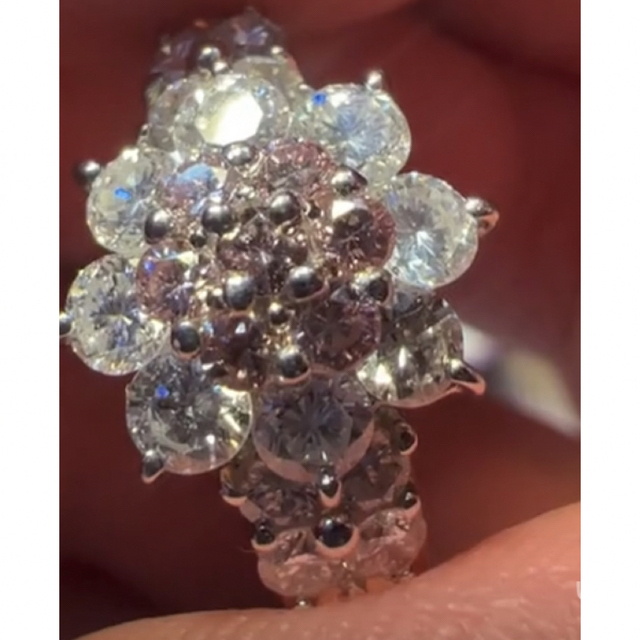 ピンクダイヤモンド　リング レディースのアクセサリー(リング(指輪))の商品写真