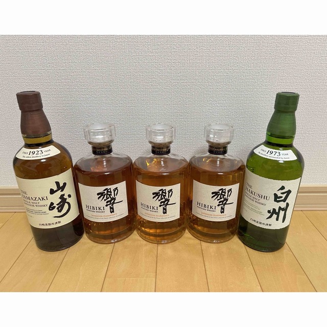 限定価格 SUNTORY 響JH 山崎NV 白州NV 5本セット 新品未開栓食品/飲料/酒