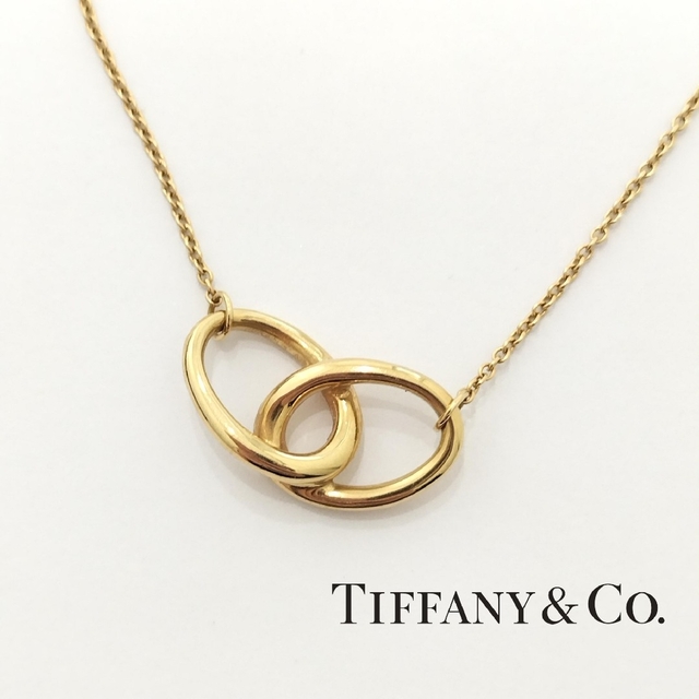 Tiffany & Co. - E2-46)K18 TIFFANY&Co. ダブルループネックレス ティファニー