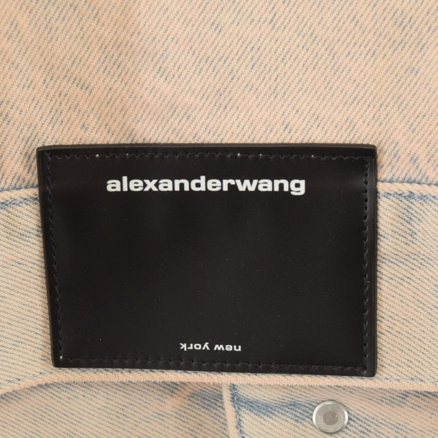 Alexander Wang(アレキサンダーワン)のALEXANDER WANG アレキサンダーワン LAPELCOLLAR COTTON PEBBLE BLEACH ブリーチウォッシュデニムジャケット メンズのジャケット/アウター(Gジャン/デニムジャケット)の商品写真