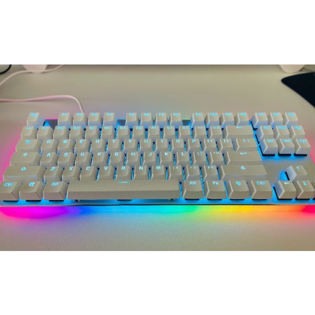 GANSSメカニカルキーボード 赤軸 ゲーミングキーボード 87キー