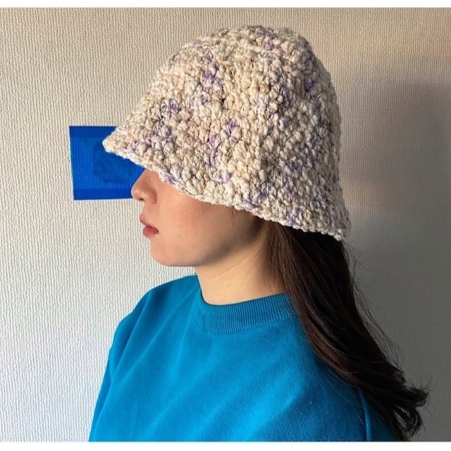 フリーサイズ ハンドメイド ペールピンク ハンドメイド ニット バケットハット 【高品質】 pikcoffeeroasters.com