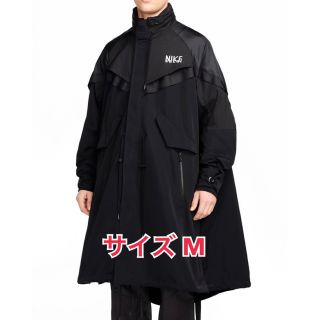 ナイキ(NIKE)のナイキ　サカイ　トレンチコート　ブラック　サイズM  NIKE sacai(トレンチコート)