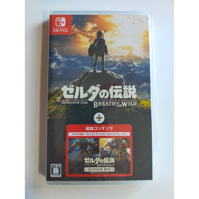 ゼルダの伝説 ブレス オブ ザ ワイルド + エキスパンション・パス エンタメ/ホビーのゲームソフト/ゲーム機本体(家庭用ゲームソフト)の商品写真