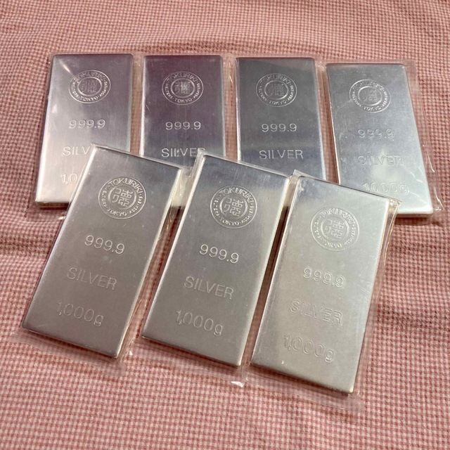 経典 徳力本店 1kg 純銀インゴット 7本 金属工芸 - tribesanctuary.co.uk