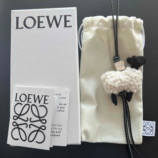 ロエベLOEWE☆未使用シープチャーム 羊 バッグチャームC621232XBV